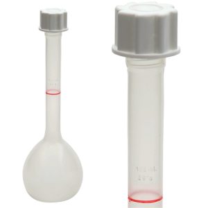 Flask Volumetric w Screw Cls, PP 100mL