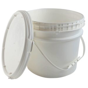 Pail Screw Top w Lid, HDPE 3.5gal