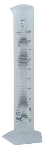 Cylinder Printed Graduated, PP 500mL