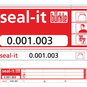 Seal-it Security Seals RL500 Red, 178x30