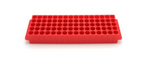 80-Well Microtube Rack, Red