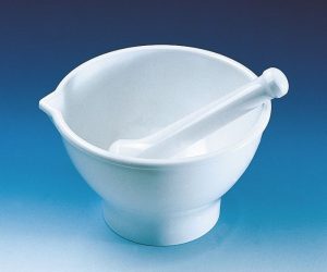 Pestle, MF, white, length 125 mm