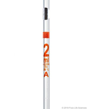 Borosil Pipettes, Volumetric, Class A, 2mL, Batch Cert