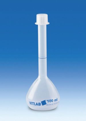 Volumetric Flask with NS Stopper, PP, Class B, 1000mL, pk 1