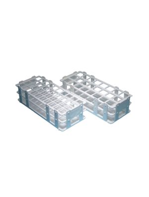 United Scientific™ PLASTIC TEST TUBE RACKS, WET/DRY, FOR 30MM TUBES, 21 PLACES