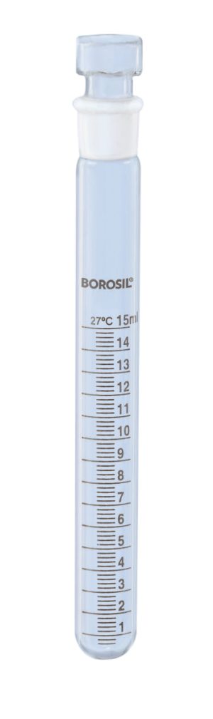 Graduated Test Tubes I/C stopper Borosilicate 15 mL