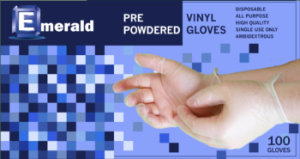 Shannon Powdered Vinyl GP 4 Mil, X-Large, 100/Pk