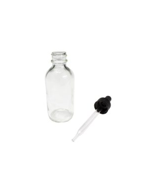United Scientific™ FLINT BOTTLES, BOSTON ROUND, 0.5OZ