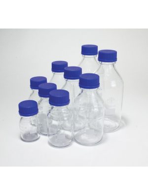 United Scientific™ MEDIA / STORAGE BOTTLE, SQUARE, PET WITH PP CAP, 1000ML