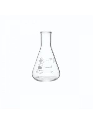 United Scientific™ ERLENMEYER FLASK, NARROW MOUTH, BOROSILICATE GLASS, 100ML