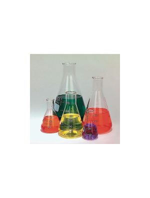 United Scientific™ GLASS ERLENMEYER FLASKS, SET OF 5