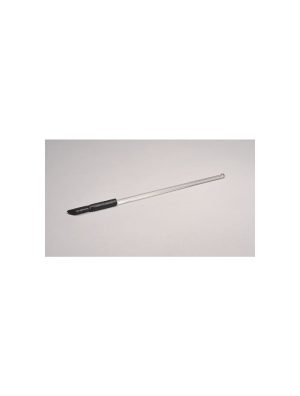 United Scientific™ GLASS STIRRING RODS W/ RUBBER POLICEMAN, 12" LONG, 10MM DIAMETER, PK/12