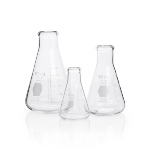 Erlenmeyer Flask,NARROW MOUTH,WHITE SCALE,1000ML