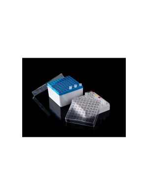 United Scientific™ CRYO STORAGE BOX, FOR 1.0 & 1.8ML VIALS, 81 PLACES