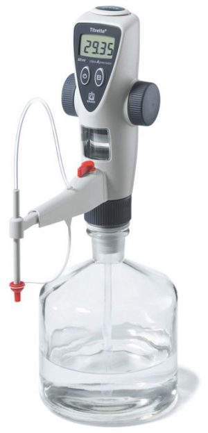 Titrette, 10mL with titration and recirculation valve
