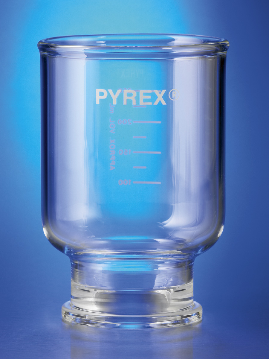 PYREX 1000 mL Graduated Funnel, 47 mm, for Assembly with Fritted Glass Support Base