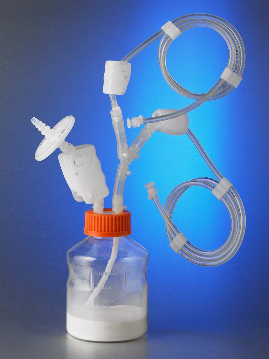 Disposable 48mm Aseptic Transfer Cap for 1500 G Microcarriers Bottles, Male Luer Lock, Sterile