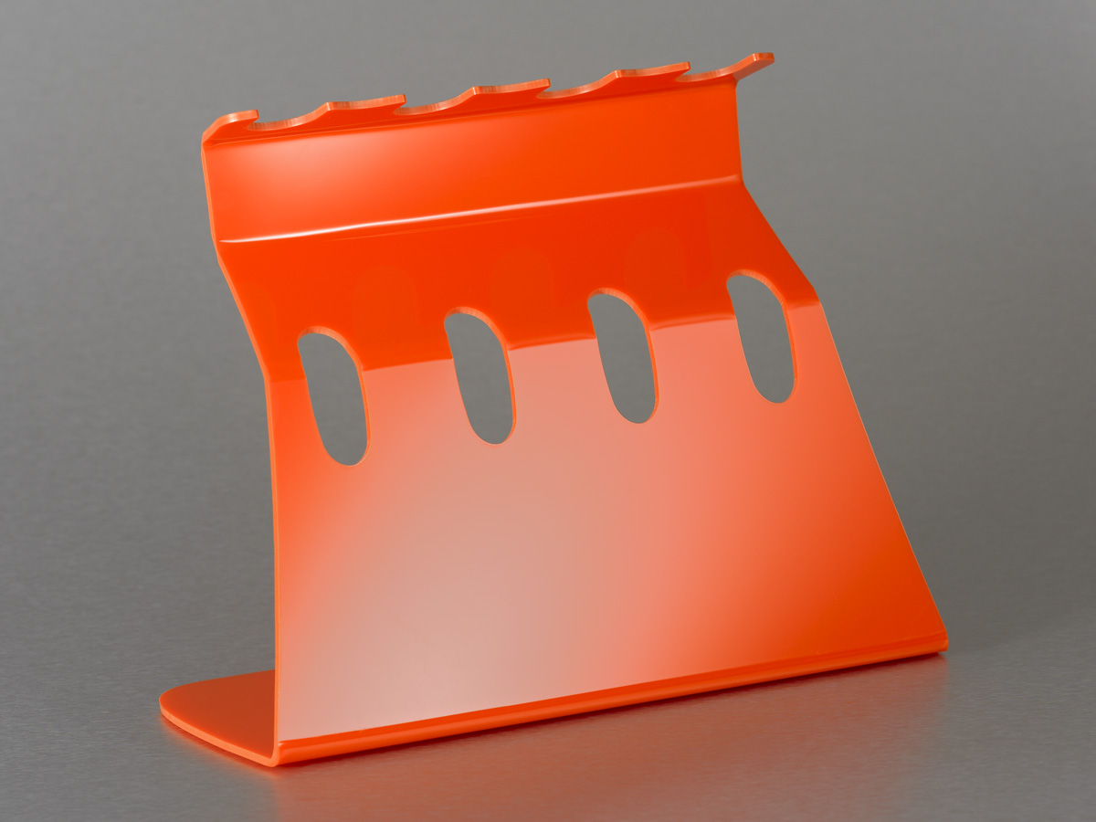 Universal Linear Stand for Six Pipettors, Transparent (six single-channel, maximum of three 8-channel or 12-channel pipettors)