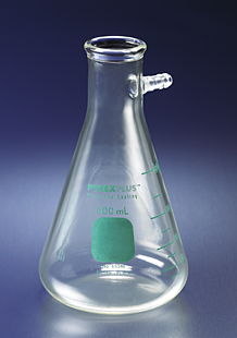 PYREXPLUS Coated 1L Heavy Wall Filtering Flasks with Sidearm Tubulation