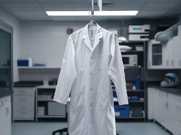 High-Quality Disposable Lab Coats for Laboratory Use – LDP Lab technician wearing a disposable lab coat in a sterile lab environment at LDP